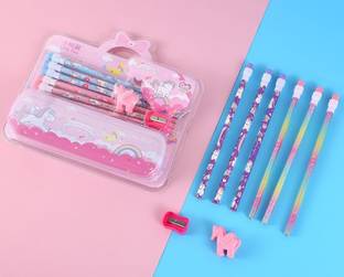 WHITE POPCORN LITTLE TREE SCHOOL SUPPLIES PENCIL SET Pencil