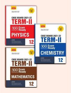 MTG 100 Percent Exam Ready Physics, Chemistry, Mathematics (Set Of 3 Books) Term 2 Class 12 Book For CBSE Board Exam 2022 - MCQs, Short / Long Answer Type Questions (Based On CBSE Syllabus)