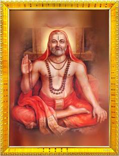 Zig Zag Raghavendra Swamy Golden Religious Frame