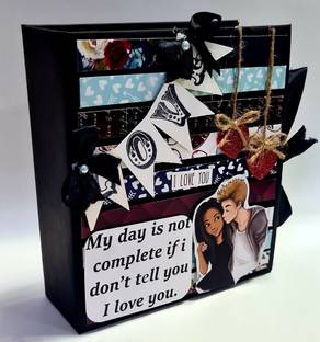 lavy's creations Handmade Scrapbook - VALENTINE'S DAY SCRAPBOOK -LOVE SCRAPBOOK Album