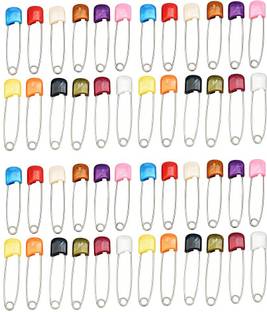 AKADO Fashions nappy safety saree pins hijab pin double lock for women and girls Brooch
