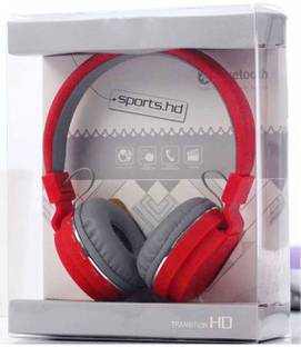 Techobucks Original Over the Head Headphone with mic, Deep Bass Bluetooth & Wired