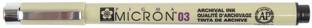 SAKURA Pigma Micron Black Open Stock 03 (0.35mm) Fineliner Pen