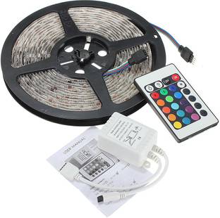 ROSHANI MARKETING 150 LEDs 4 m Multicolor Color Changing, Flickering, Steady Strip Rice Lights