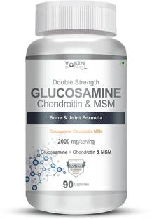 Vokin Biotech Glucosamine Chondroitin & MSM for Joint Support Supplement | Joint Pain | Bone