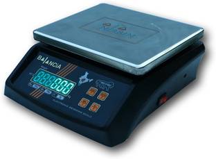NIBBIN Balancia 30kg Steel Plate Double Display Weight Machine For Shop/Kitchen(Black) Weighing Scale