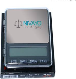 NIVAYO Electronic DIGITAL Scale,MH-999 (600 gram x 0.01 Gram) Digital Jewellery Weighing Scale, Gold & Silver ornaments Weight Measuring machine Portable Weighing Scale for homes and professionals Weighing Scale ,(Beta-99) Black Weighing Scale