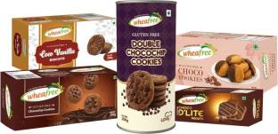wheafree GF Choco Cookies- Dbl Chocochip + Chocochip + Choco DLite + Choco + Coco Vanilla Cookies