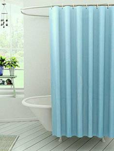 Casanest 213 cm (7 ft) Polyester Semi Transparent Shower Curtain Single Curtain
