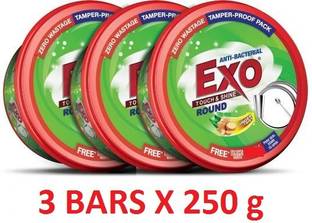 Exo Touch & Shine Round Dishwash Bar (3 X 250 g) Dishwash Bar