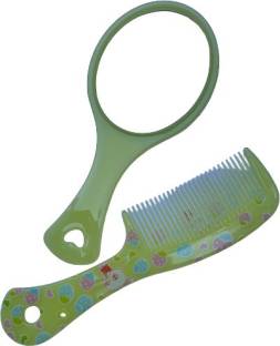 Alkaf Mini Hair Comb With Mirror Multicolor
