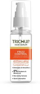 TRICHUP Frizz control Hair Serum Enriched With Sweet Almond Oil & Vitamin-E - 60 ml