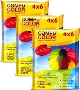 COMPU COLOR RESIN COATED TRUE Photo Lustre Photo Paper 275GSM (4x6 inches, 100 sheets Unruled 4x6Inch 275 gsm Photo Paper