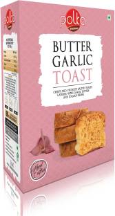 Polka BUTTER GARLIC TOAST I BUTTER GARLIC SNACK Butter Garlic flavored Sooji Rusk