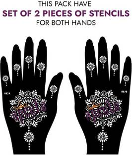 apcute stencil henna set of 2 piece mehandi tattoo indian design collection price in india buy apcute stencil henna set of 2 piece mehandi tattoo indian design collection online in india reviews ratings