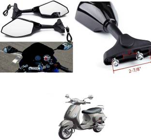 PECUNIA Power Rear View Mirror For Piaggio Universal For Bike