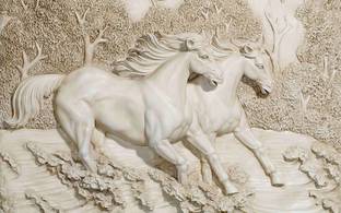 ALL DECORATIVE DESIGN Decorative White Wallpaper