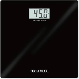 Rossmax Personal Digital Weight Machine With Large LCD Display and 4 Sensor Technology Weighing Scale