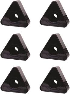 WON Brand ABS Injection Molding Triangular Microphone Station Logo-Black (Pack of 6) Mic Flag
