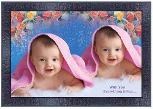 pnf Poster And Frame New Born Baby Wooden Photo Frame| Best Gift For Home Decoration Digital Reprint 10.5 inch x 13.5 inch Painting