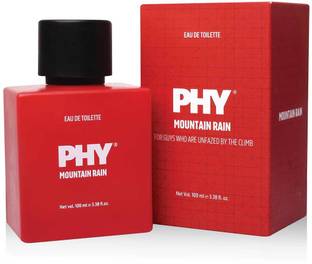 Phy Mountain Rain EDT | The Spirit of Adventure | Long lasting perfume Eau de Toilette  -  100 ml