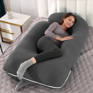 Linenovation Microfibre Solid Pregnancy Pillow Pack of 1