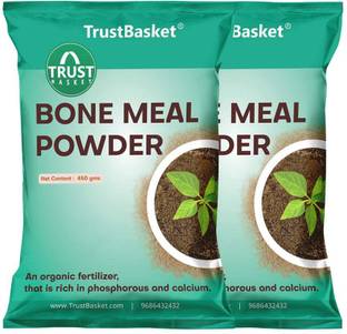 TrustBasket Bone Meal Fertilizer for Plants 450 grams (Set of 2) Fertilizer