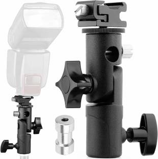 MILLETS Branded E Type Camera Flash Speedlite Mount Swivel Light Stand Bracket Tripod Bracket