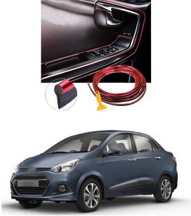 XZRTZ Car Interior Moulding Trim Car Decorative Filler Insert Strips A99 Matte, Glossy, Chrome Hyundai Xcent Rear Garnish