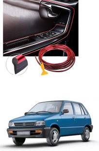 XZRTZ Car Interior Moulding Trim Car Decorative Filler Insert Strips A128 Matte, Glossy, Chrome Maruti 800 Rear Garnish