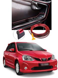 XZRTZ Car Interior Moulding Trim Car Decorative Filler Insert Strips A237 Matte, Glossy, Chrome Toyota Etios Liva Rear Garnish