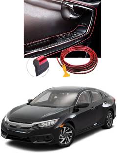 XZRTZ Car Interior Moulding Trim Car Decorative Filler Insert Strips A68 Matte, Glossy, Chrome Honda Civic Rear Garnish