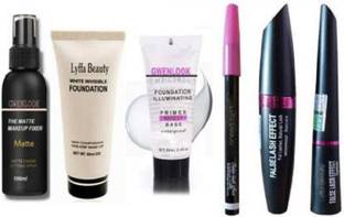 Everwey Black Smudge Proof 3in1 kajal Eyeliner Mascara + Foundation Fixer Primer