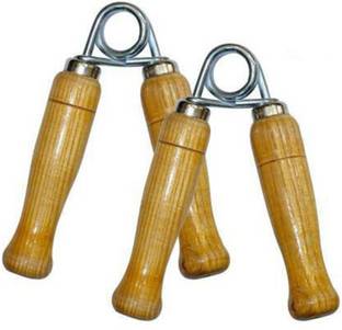 KNK Wooden Hand Grip (Pack Of 2) Home Fitness grip Hand Grip/Fitness Grip