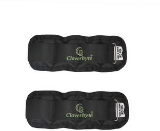 CLOVERBYTE Adjustable Black Ankle And Wrist Weight (0.5 kg × 2) Black Ankle & Wrist Weight