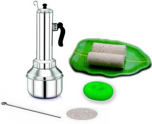 Nakshathra Stainless Steel Puttu Kudam Maker with Base Cooker Vessel - Premium for kitchen Stainless Steel Steamer