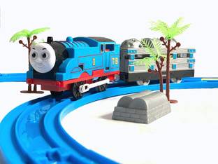 Galactic Train Toys Tomas Track Plastic Set Sound Flashing Lights multicolor