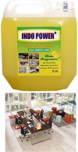 INDOPOWER Disinfectant Sanitizer Spray ANTI GERM CLEAN (QUICK REMOVES GERM) Lemon 5ltr.