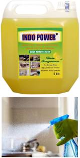 INDOPOWER Disinfectant Sanitizer Spray ANTI GERM CLEAN (QUICK REMOVES GERM) Lemon 5ltr.