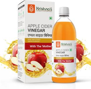 Krishna's Herbal & Ayurveda Apple Cider Vinegar | Helps in Digestion & Boosts Metabolism