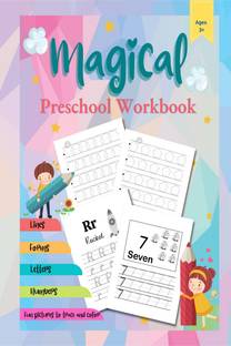 Magical Preschool Workbook  - Preschool Tracing and Pen Control Lines and Shapes Pen Control Letters and Numbers Tracing Toddler Learning Activities Coloring for Kids Ages 3 +