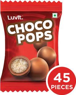 LuvIt ChocoPops |Chocolate Coated Balls With Crunchy Rice Crispies Inside |Gems | Crackles