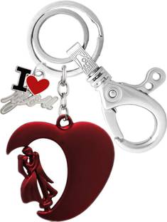 MGP FASHION Red Couple Ilu Locking Metal Men Women Girl Boy Gift Velentine Day Keyring Key Chain