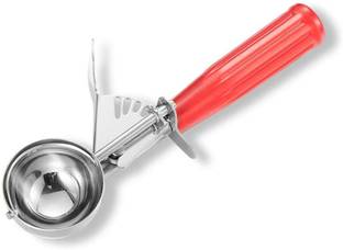 4tens Stainless Steel Easy Trigger Ice Cream Scoop Scooper Serving Spoon Kitchen Scoop Kitchen Scoop