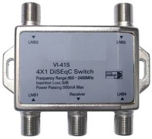 Divinext DiSEqC Switch Full HD Satellite LNB Multi-Switch 4 in 1 Solid SD-417 0 Ports 10 Mbps Unmanaged Network Switch