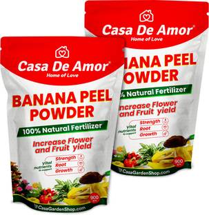 कैसा डे अमोर Banana Peel Powder Fertilizer for Plants Natural Bloom Booster 900 gm ( 2 Pack) Banana Peel Powder Fertilizer for Plants मिट्टी की खाद