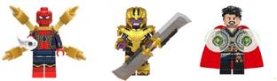 Delite Fun Play 3 Avengers TRIO Super Hero Mini Building Blocks puzzle Toy figures
