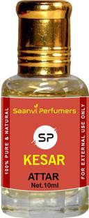 Saanvi perfumers Kesar Attar for Unisex (10ML) - Pure Natural Perfume (Non-Alcoholic) Floral Attar