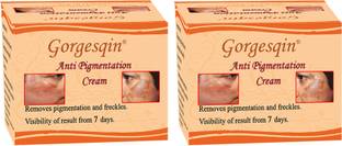 GORGESQIN 7 Days Anti Pigmentation Cream Removes pigmentation and freckels. (Pack of 2)