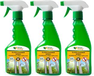 HERBAL STRATEGI Glass Cleaner Spray Chemical-Free 100% Herbal Non Toxic